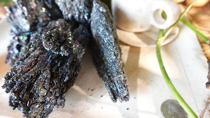 Raw Berthierite Crystals: Untreated Mineral Specimens for Arts, Crafts, Decor