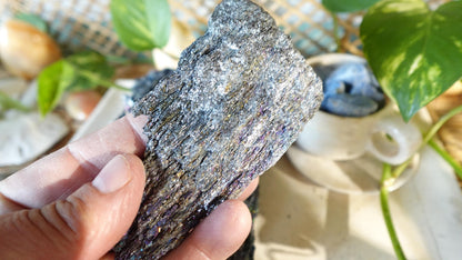 Raw Berthierite Crystals: Untreated Mineral Specimens for Arts, Crafts, Decor