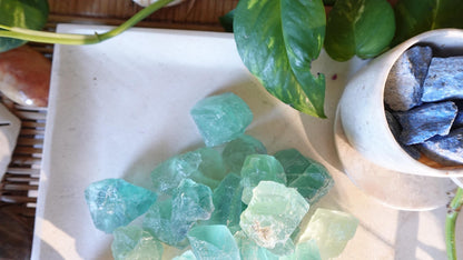 Raw Green Fluorite Crystals Natural Crystal Polished Worry Stone Home Decor Anxiety Pocket Distraction Meditation Gift Birthday Christmas