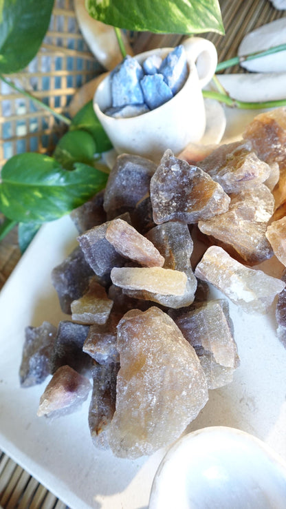 Raw Yellow Fluorite Crystals Natural Crystal Worry Stone Home Decor Anxiety Pocket Distraction Meditation Gift Birthday Christmas Gift