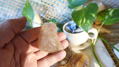 Raw Yellow Fluorite Crystals Natural Crystal Worry Stone Home Decor Anxiety Pocket Distraction Meditation Gift Birthday Christmas Gift
