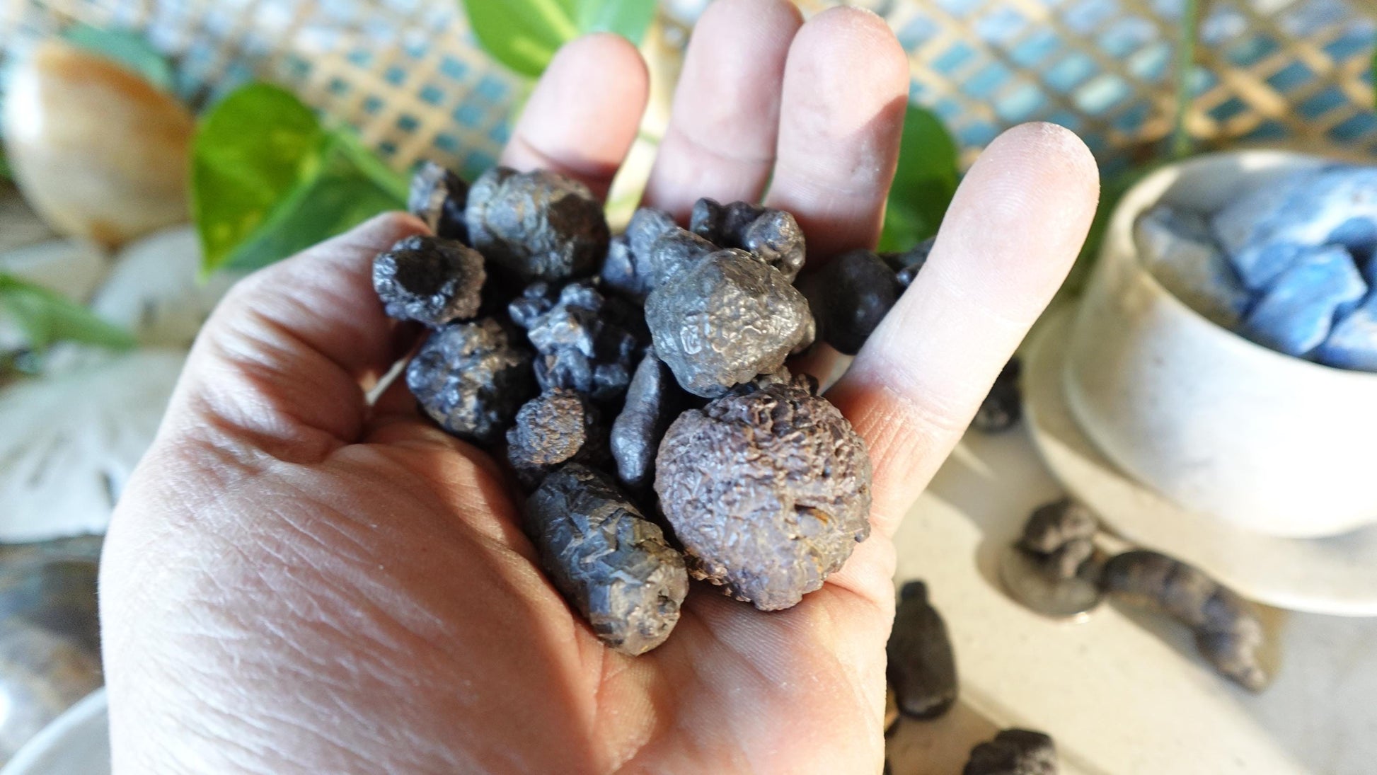 Raw Prophecy Stone: Limonite Hematite Pseudomorph - Arts & Home Decor