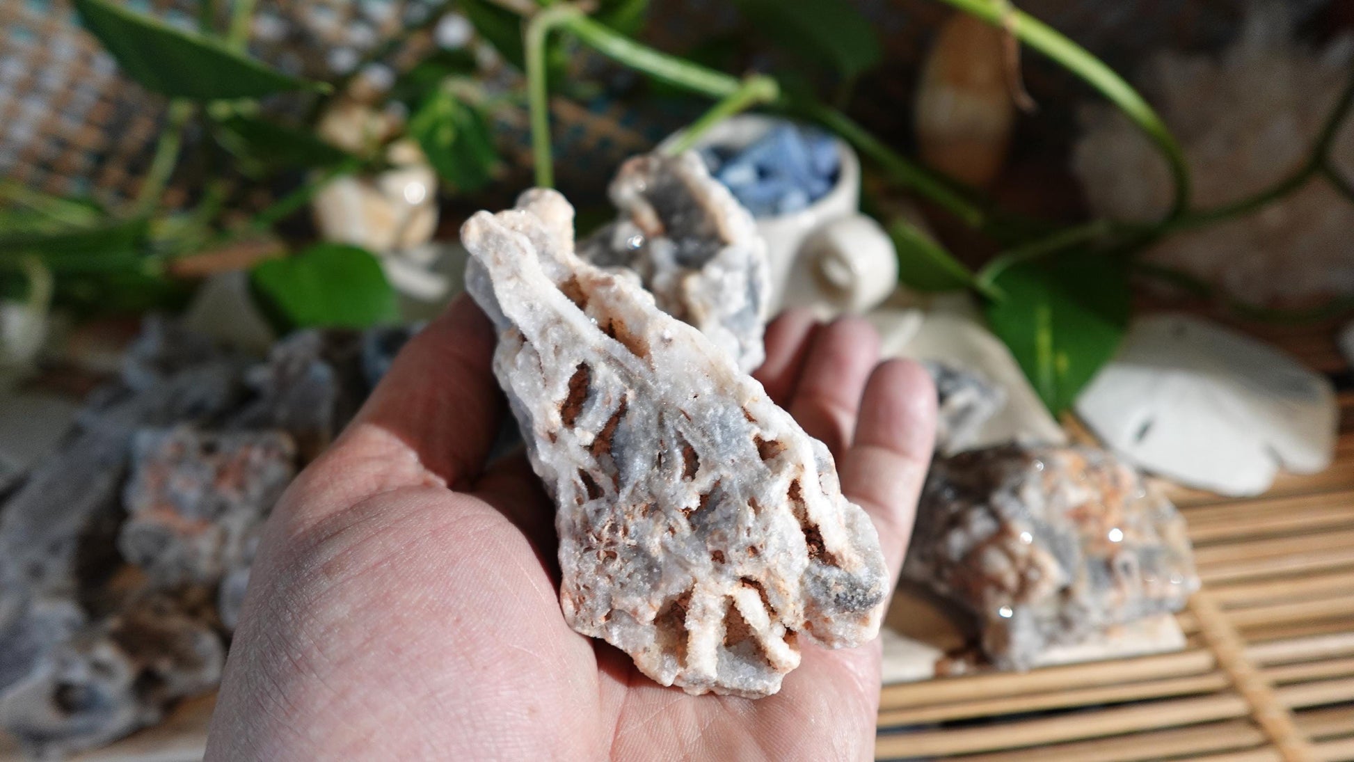 Raw Sphalerite Crystal Specimens: Untreated Home Decor Minerals