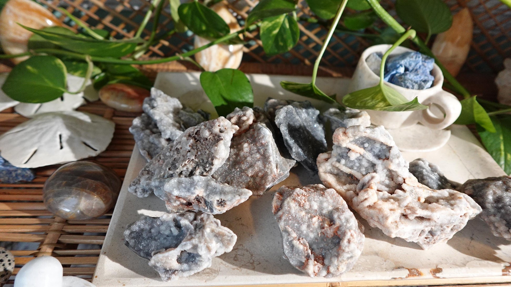 Raw Ruby in Fuchsite Specimen: Untreated Crystal for Home Decor