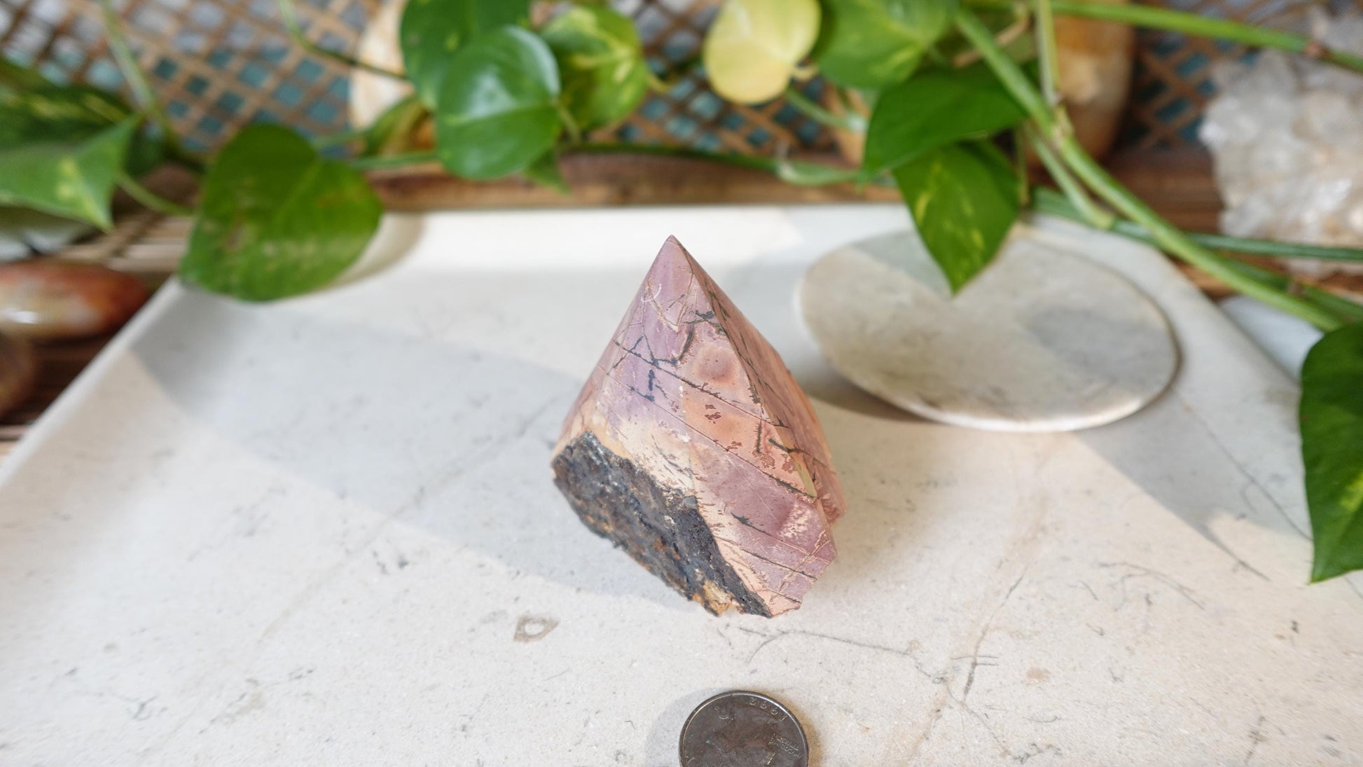 Rare Cherry Creek Jasper Carved Crystal Raw Point Anxiety Crystal Polished Raw Home Decor Christmas Xmas Gift Birthday Polished Worry Stone