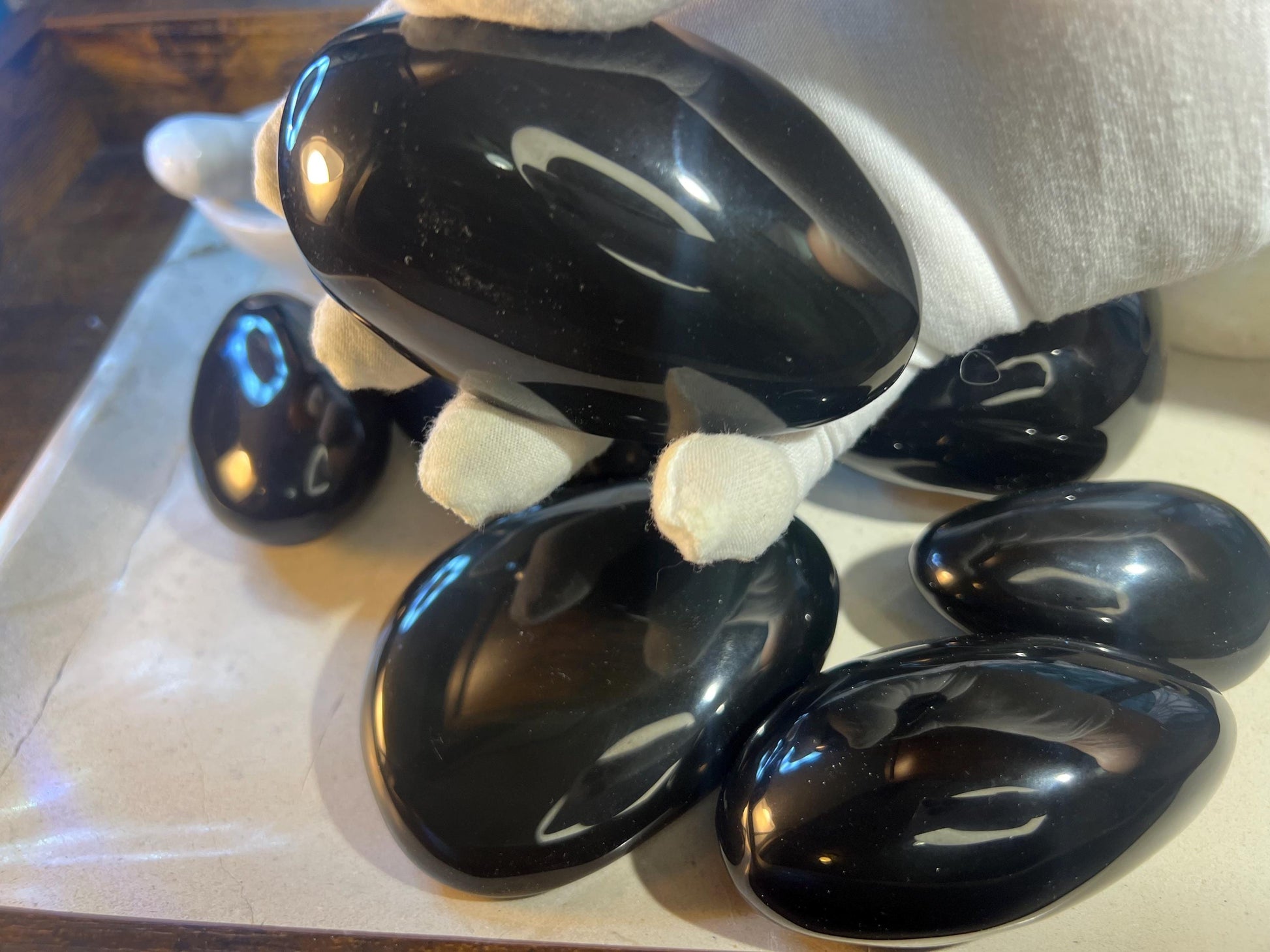 Shimmering Rainbow Obsidian Huge Natural Free Form Stone Smooth Polished Carved Crystal for Distraction Worry Anxiety birthday Home Decor