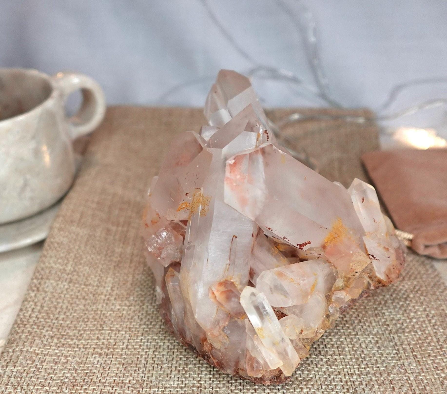 Quartz Raw Natural Cluster decor display Crystal Anxiety Worry Geode Meditation Cluster Tower Wicca Chakra Stress Relief Gift Birthday