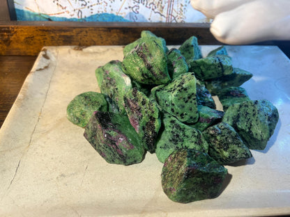 Raw Norwegian Zoisite Stone: Uncut Crystal for Anxiety Relief, Crafting & Decor