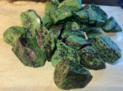 Raw Norwegian Zoisite Stone: Uncut Crystal for Anxiety Relief, Crafting & Decor