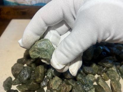 Raw Green Aventurine Crystals: Untreated Healing Stones