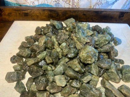Raw Green Aventurine Crystals: Untreated Healing Stones