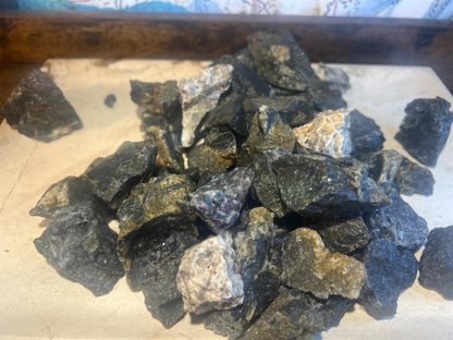 Raw Sphalerite Crystal Stones: Untreated Zinc Ore, Home Decor, Craft Supply
