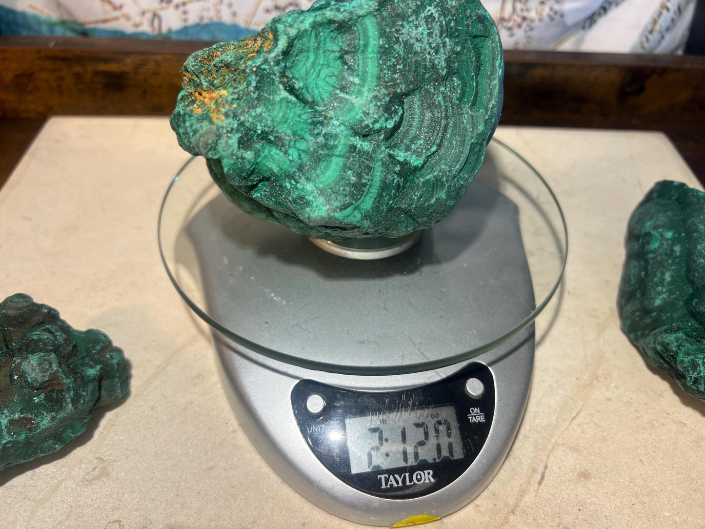 Raw Afghan Malachite Crystals: Untreated Green Mineral Specimens