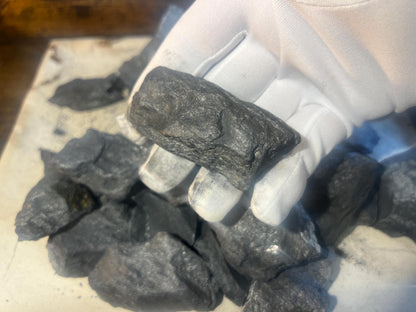 Raw Shungite Crystals: Untreated Carbon Stones for Home Decor