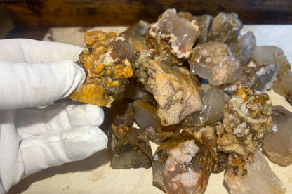 Flower Blossom Agate Crystal: Raw Carved Stone for Anxiety Relief