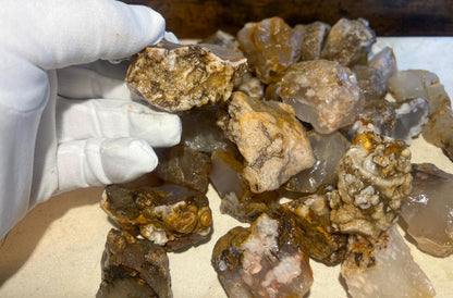 Flower Blossom Agate Crystal: Raw Carved Stone for Anxiety Relief