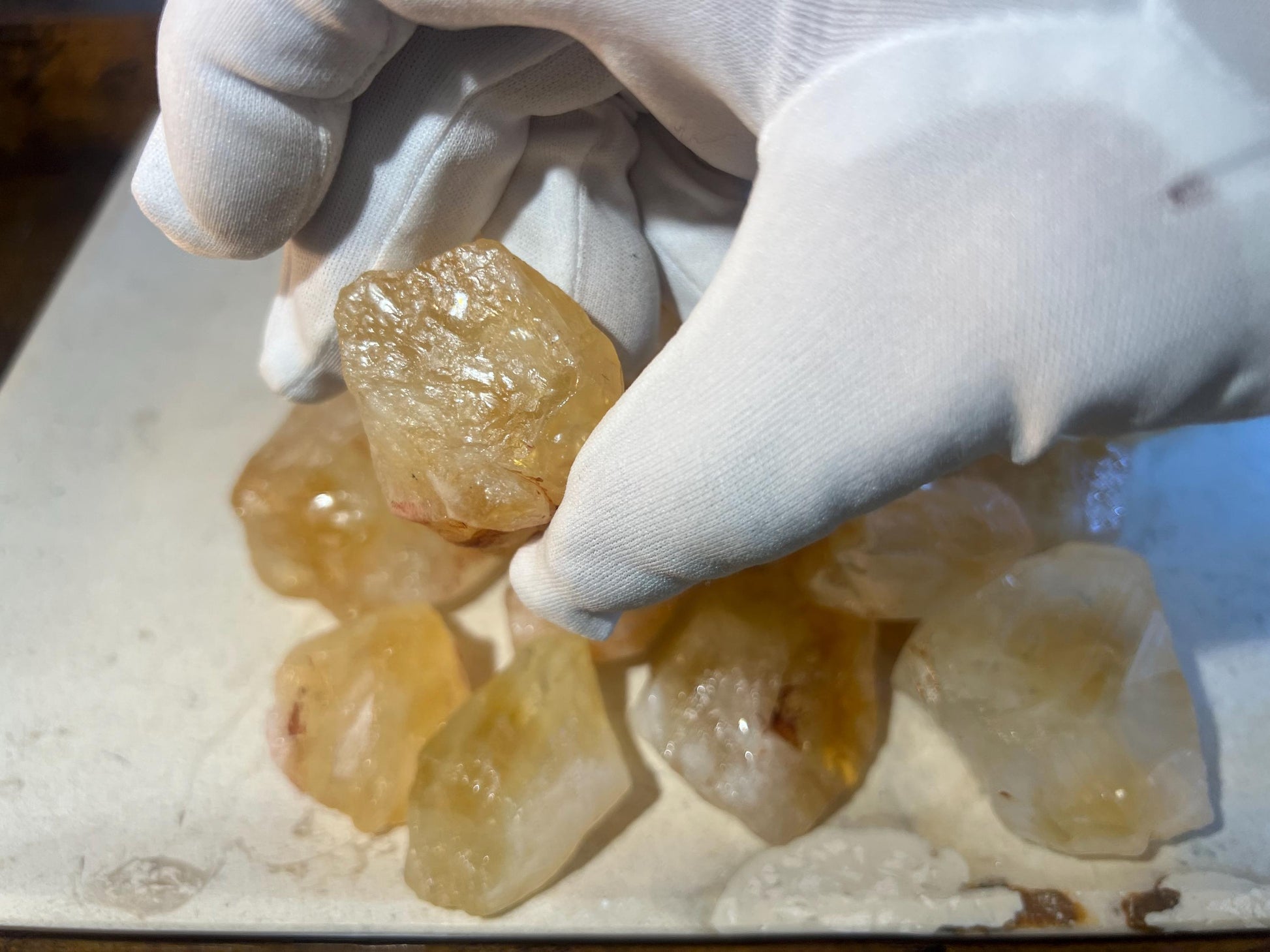 Golden Amethyst Citrine Quartz also known as Brazilian Citrine Crystal Polished Carved Crystal Distraction from Anxiety Home Decor Meditate