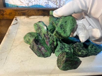 Raw Norwegian Zoisite Stone: Uncut Crystal for Anxiety Relief, Crafting & Decor