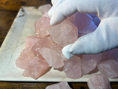 Raw Rose Quartz Crystal: Polished Carved Stone for Love & Healing