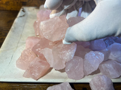 Raw Rose Quartz Crystal: Polished Carved Stone for Love & Healing
