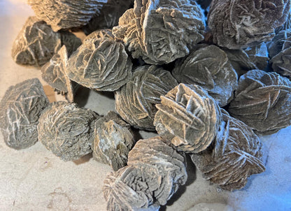 Desert Rose Quartz Crystal: Polished Carved Stone for Anxiety Relief
