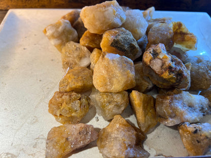 Polished Golden Healer Quartz Crystal: Carved Meditation Stone