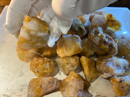 Raw Golden Healer Quartz Crystals: Untreated Healing Stones