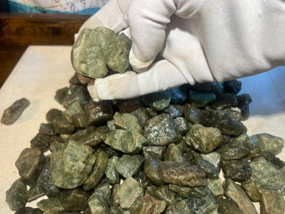Raw Green Aventurine Crystals: Untreated Healing Stones