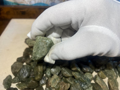 Raw Green Aventurine Crystals: Untreated Healing Stones