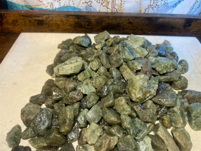 Raw Green Aventurine Crystals: Untreated Healing Stones