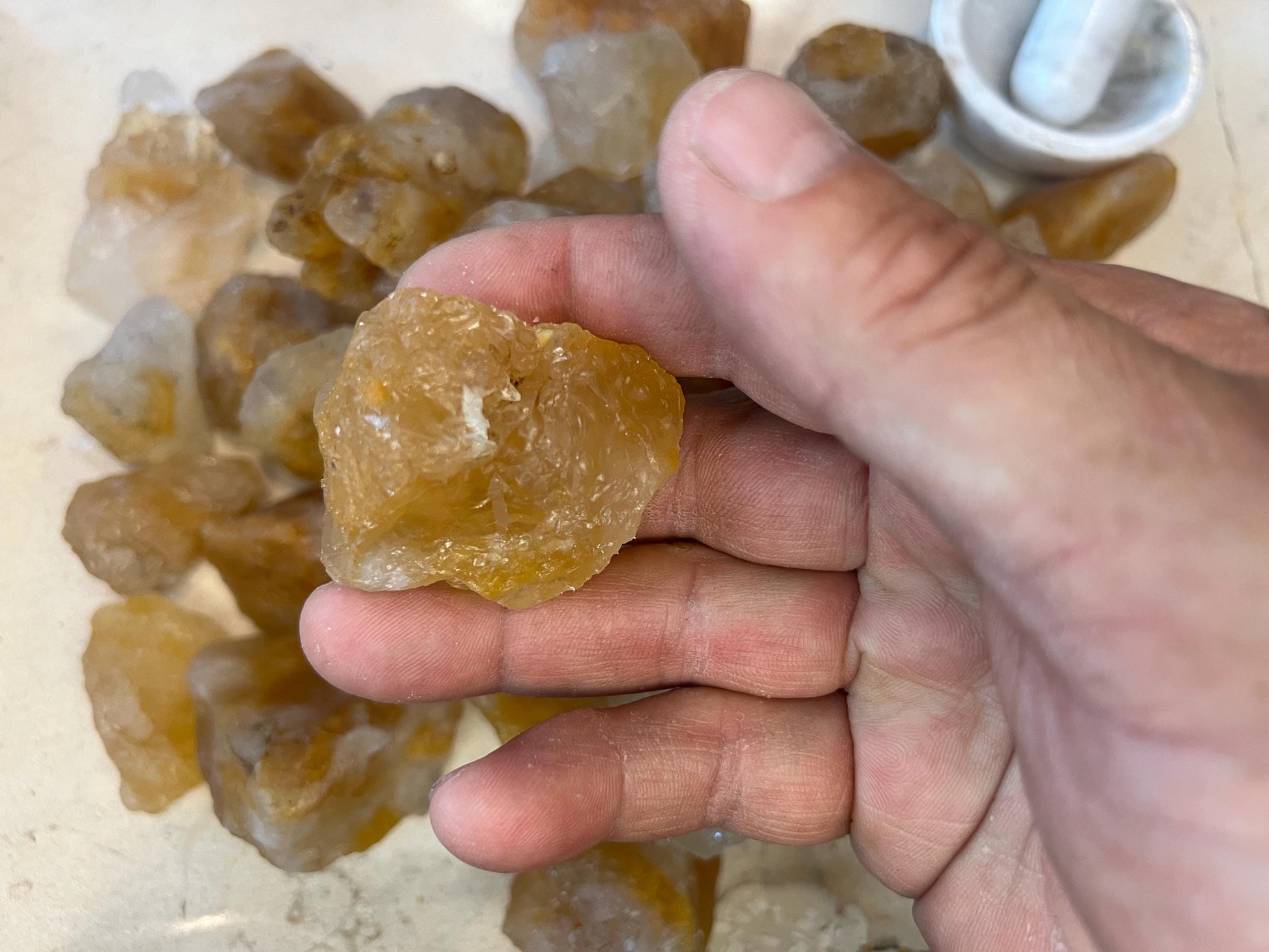 Rare Raw Greenland Hematoid Fire Quartz Crystal for Distraction from Worry Anxiety Christmas Xmas Pocket Stress Meditation Home Decor Focus