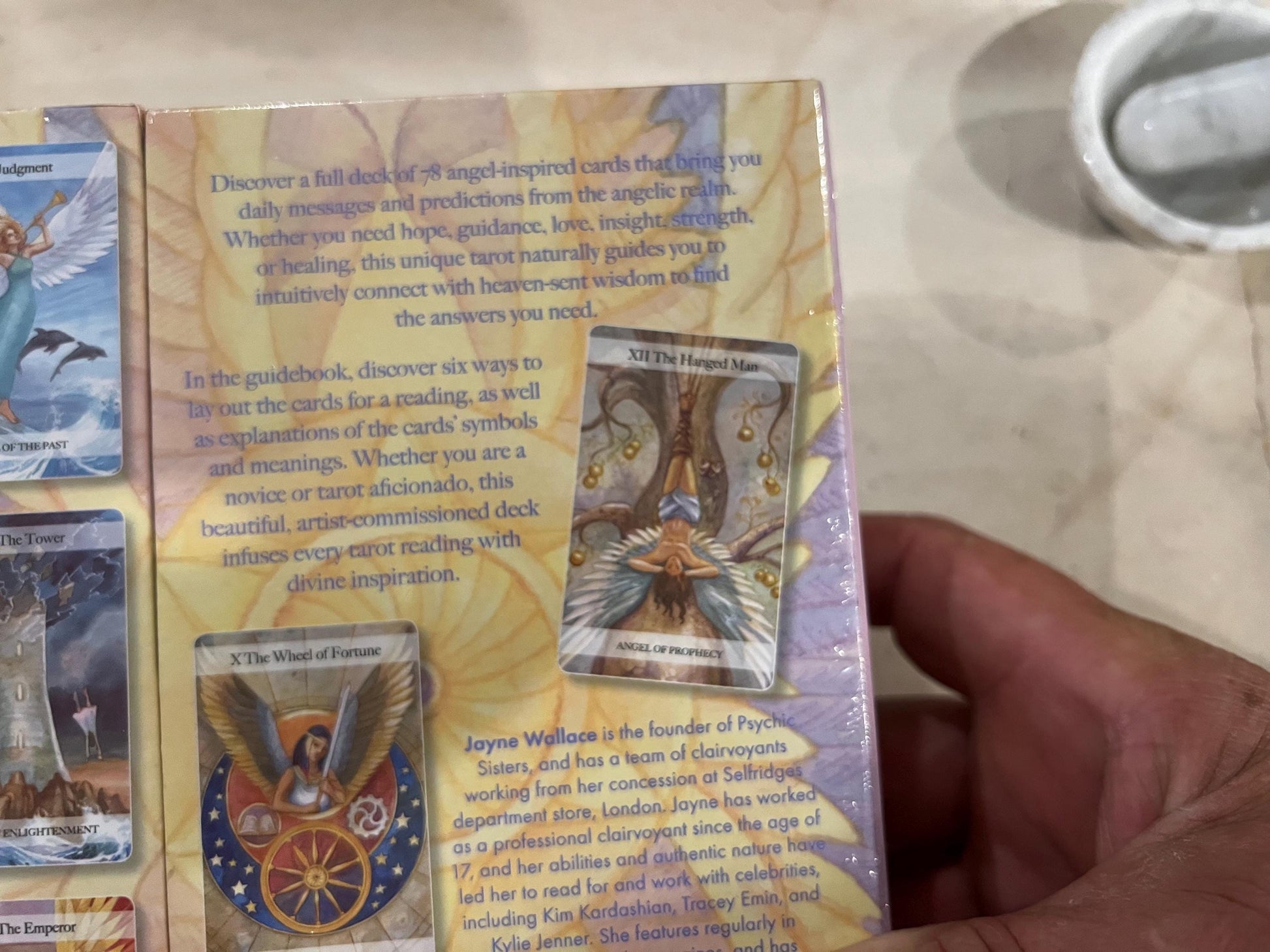The Angel Tarot by Jayne Wallace Deck Guidebook Cards Fully Licensed and Original Inclusive Tarot Deck and Guidebook Special Commissioned