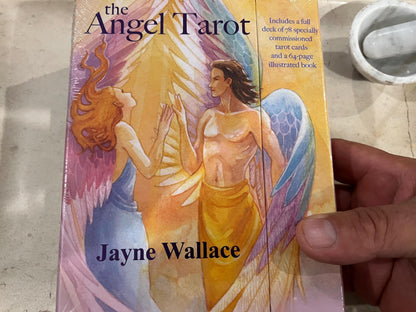 The Angel Tarot Deck by Jayne Wallace 78 Cards Fully Licensed and Original Inclusive Tarot Deck Guidebook Home Decor Gift