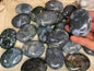 Moss Agate Palm Stones: Untreated Crystal for Home Decor & Crafts Home Decor Worry Pocket Stress Anxiety Palm Stone
