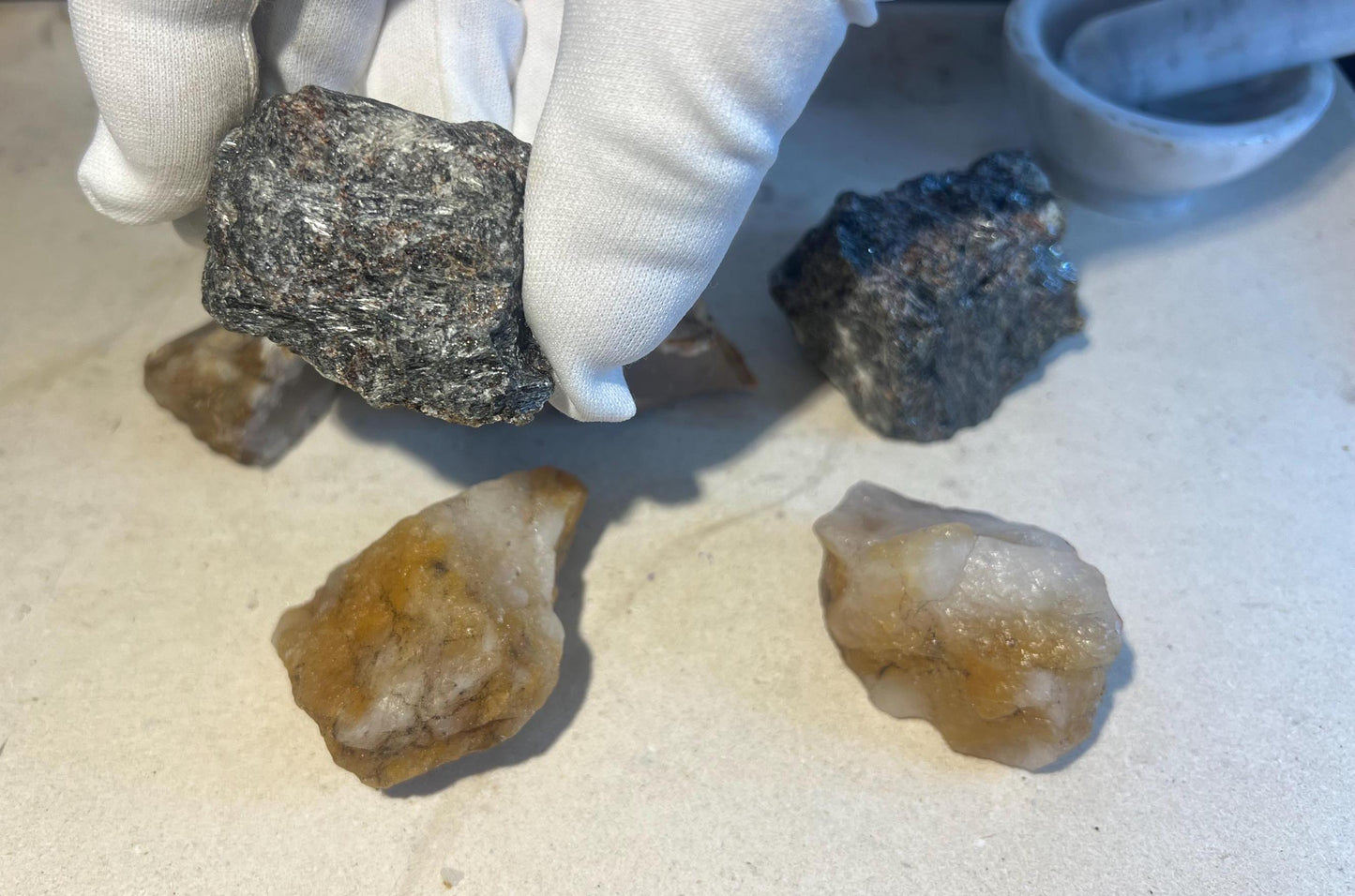 Self-Discovery and Resilience Power Pack Nuummite, Golden Healer Quartz and Flower Agate Personal Focus Home Decor Meditation Birthday Xmas