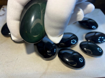 Rainbow Obsidian Palm Stone: Polished Crystal for Anxiety, Meditation Home Decor Worry Pocket Stress Anxiety Palm Stone