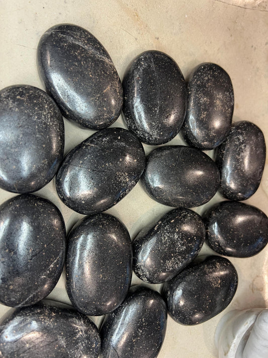 Magnetite Polished Palm Stone Pocket Anxiety Palm Christmas Xmas Anxiety Worry Meditation Home Decor Birthday Xmas Stress Relief Distraction