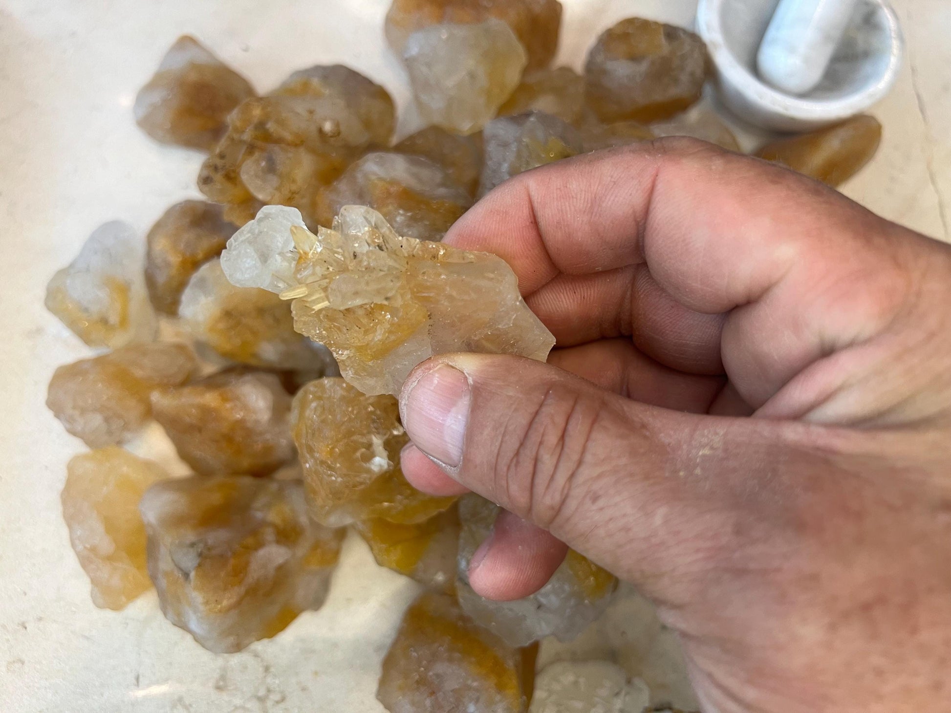 Rare Raw Greenland Hematoid Fire Quartz Crystal for Distraction from Worry Anxiety Christmas Xmas Pocket Stress Meditation Home Decor Focus
