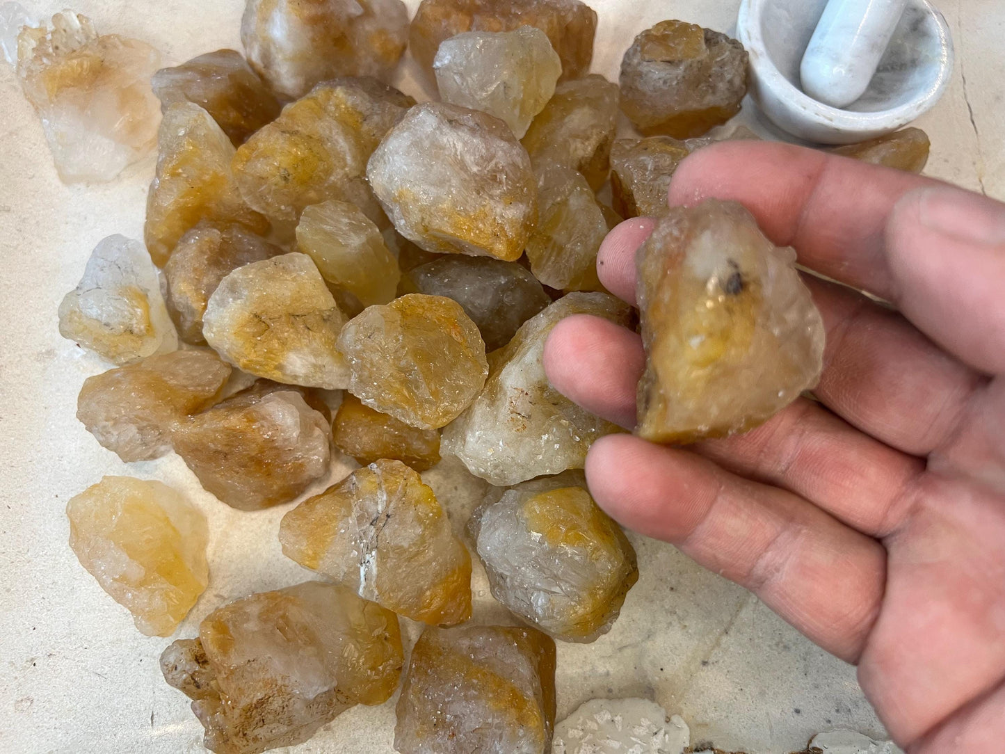 Raw Greenland Hematoid Fire Quartz Crystal: Stress Relief Decor