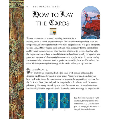 The Dragon Tarot Deck 78 Cards Fully Licensed and Original Inclusive Tarot Deck Guidebook Home Decor Gift
