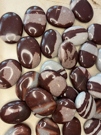 Narmada Palm Stone: Polished Indian Crystal for Meditation Home Decor Worry Pocket Stress Anxiety Palm Stone