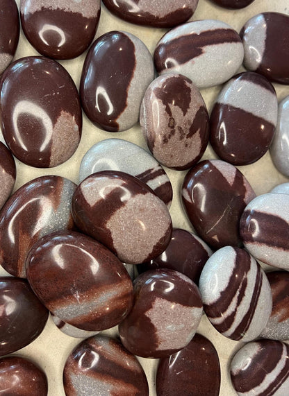 Narmada Palm Stone: Polished Indian Crystal for Meditation Home Decor Worry Pocket Stress Anxiety Palm Stone
