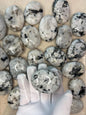 Polished White Moonstone Palm Stone: Carved Crystal for Anxiety Relief Home Decor Worry Pocket Stress Anxiety