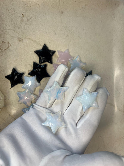 Star Worry Stone: Hand Carved Gemstone for Stress Relief Home Decor Worry Pocket Stress Anxiety Palm Stone