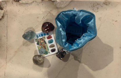 Zodiac Crystal Set: Tumbled Gemstones, Birthday Gift