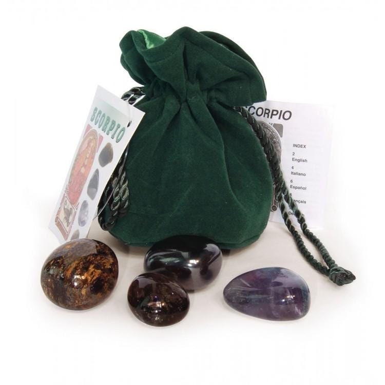 Zodiac Crystal Set: Tumble Stones, Birth Month Sign