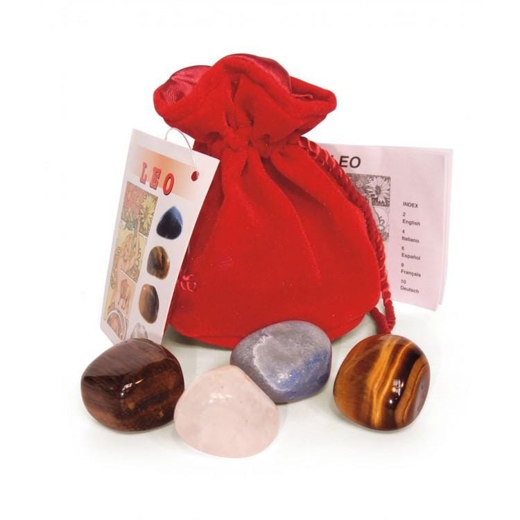 Zodiac Crystal Set: Tumble Stones, Birth Month Sign