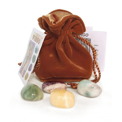 Zodiac Crystal Set: Tumbled Gemstones, Birthday Gift