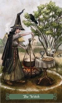 The Green Witch Tarot Deck and Guidebook 78 Cards Fully Licensed and Original Inclusive Tarot Deck Guidebook Home Decor Gift