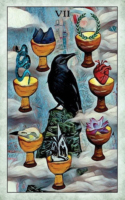 Crow Tarot Deck 78 Cards Fully Licensed and Original Inclusive Tarot Deck Guidebook Home Decor Gift